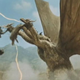 Image for article titled Godzilla goes to space, where he boxes a three-headed dragon